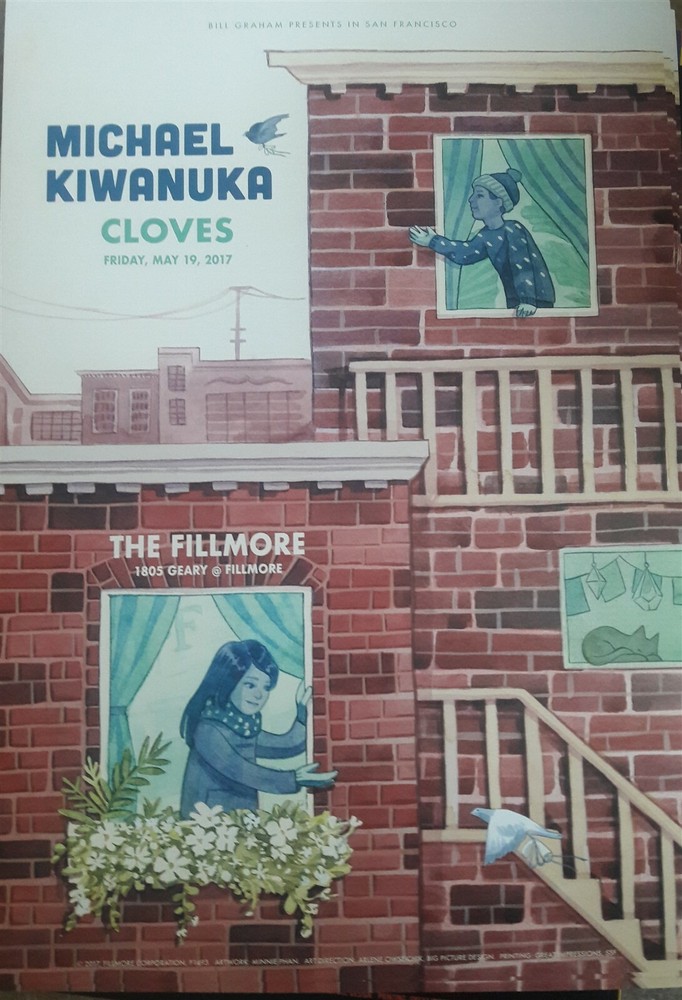 Mint Michael Kiwanuka Fillmore Poster 2017 a