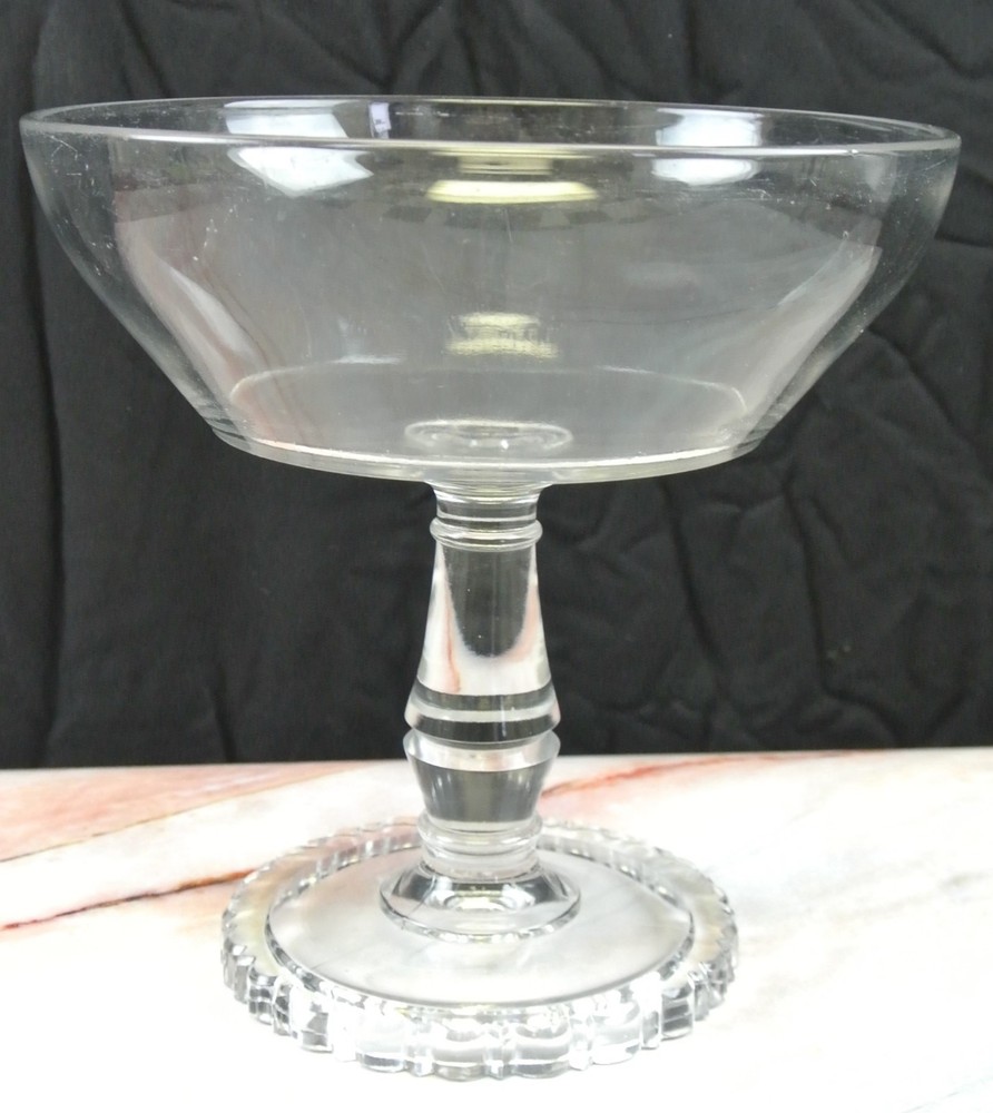 Antique Compote Early American Pattern Glass