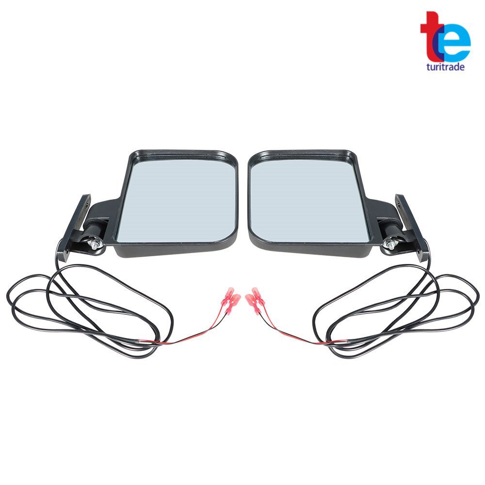 Golf Cart Side Mirrors W/ Led Arrow Turn Signal For EZGO Club Car YAMAHA