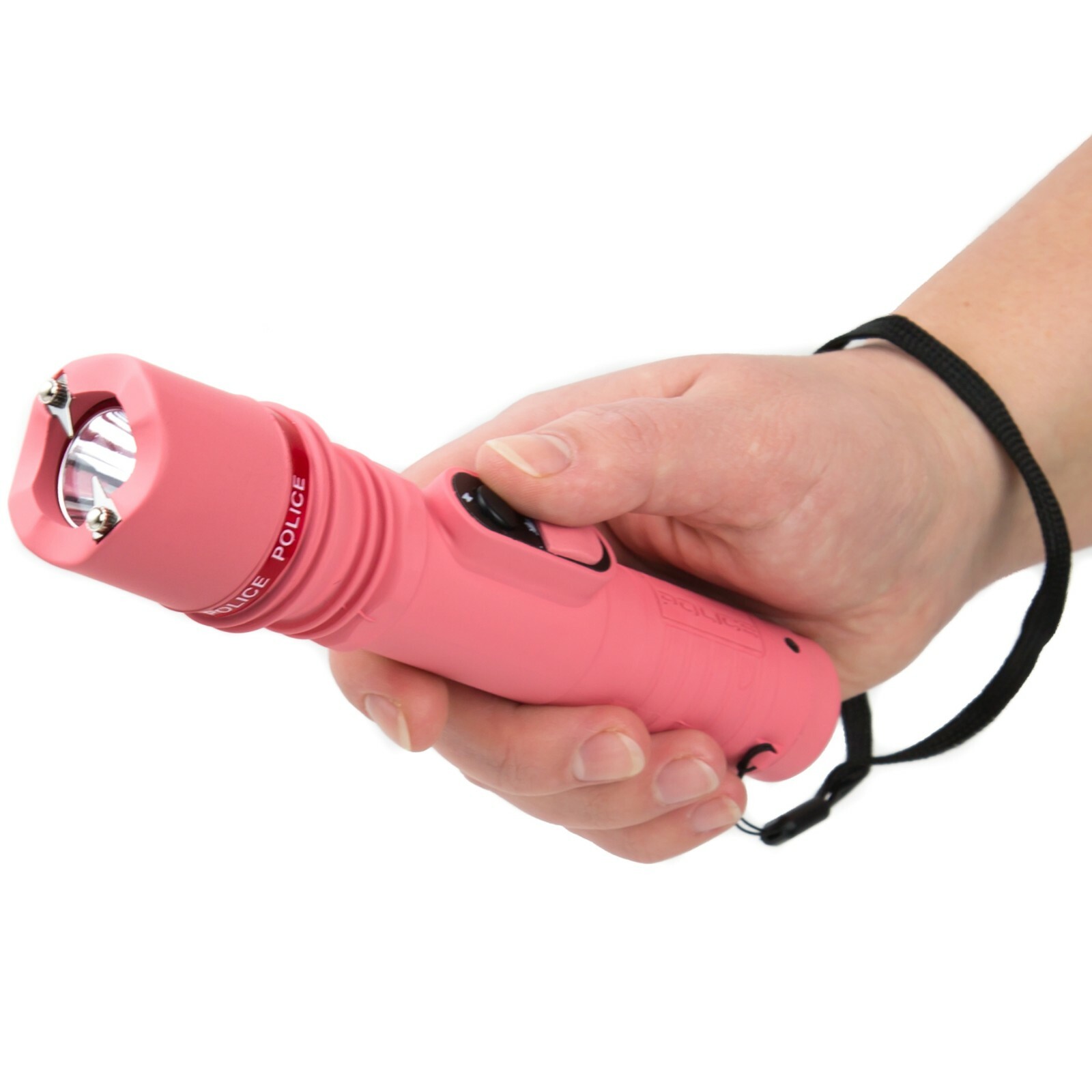 POLICE Stun Gun 305 700 BV Rechargeable LED Flashlight Pink