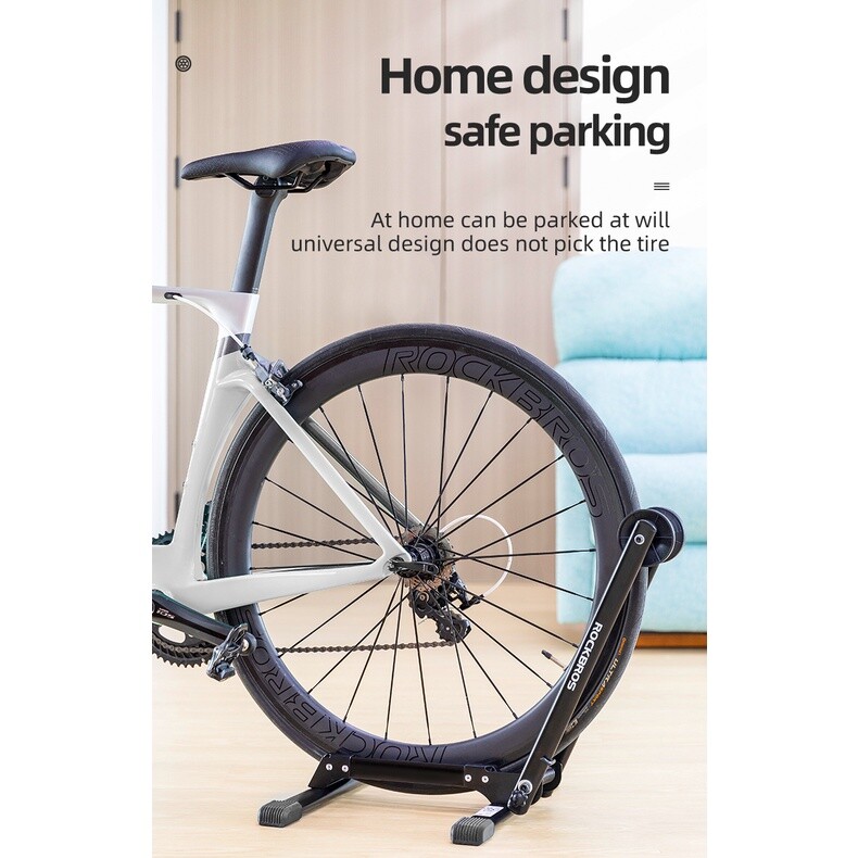 ROCKBROS Foldable Bike Parking Stand 20-29" Carbon Steel Floor Stand Rack