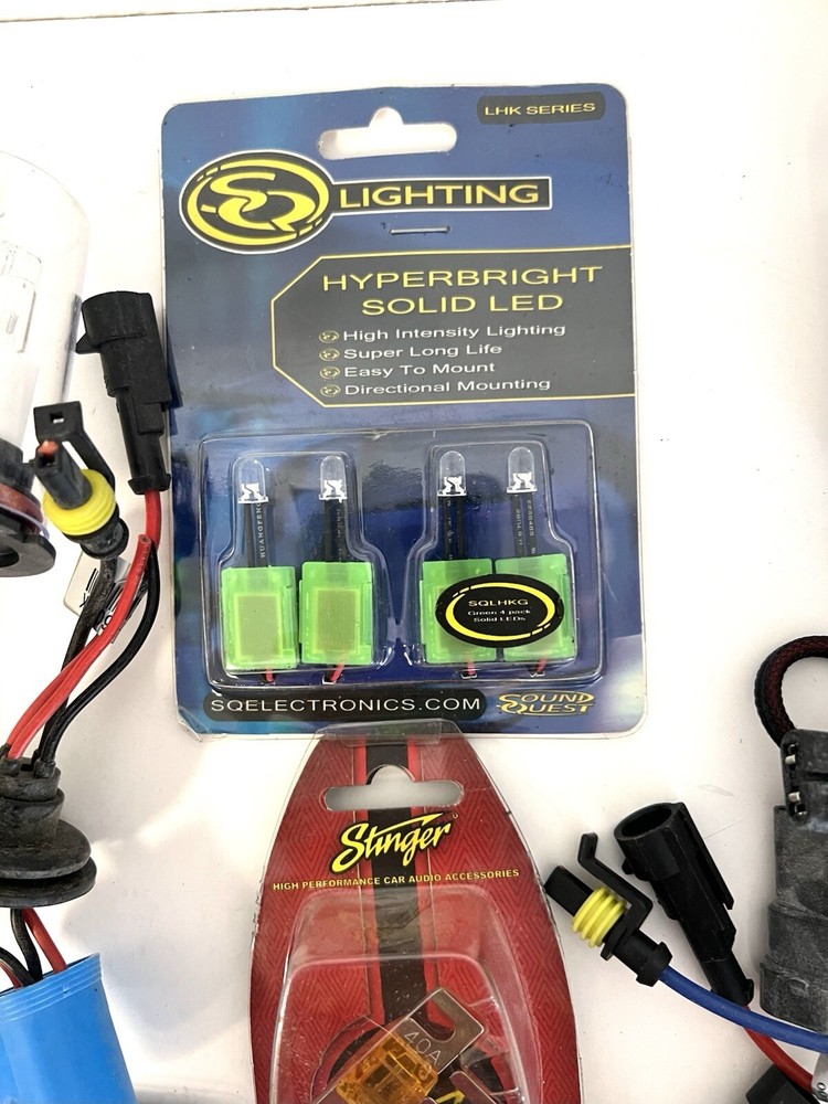 Lot of Various Adapter, Adapter Cables, Hyperbiright Solid LED + MORE