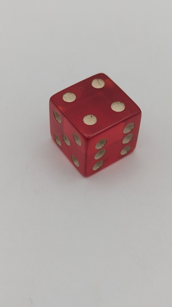 Vintage Cherry Translucent Bakelite Dice