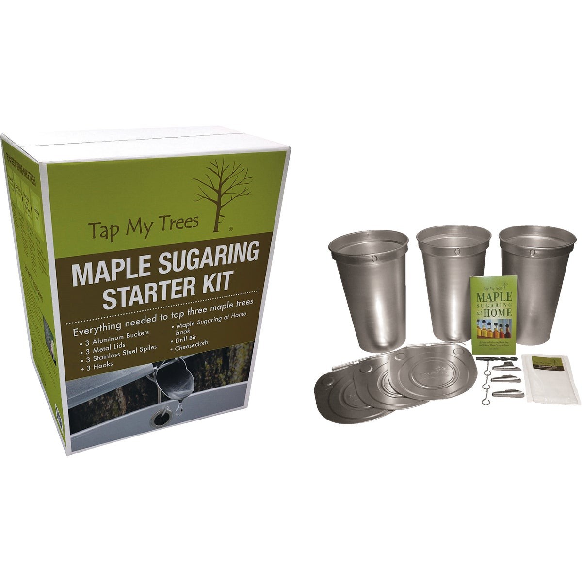 Tap My Trees Maple Sugaring Aluminum & Stainless Steel Starter Kit TMT02312 Tap