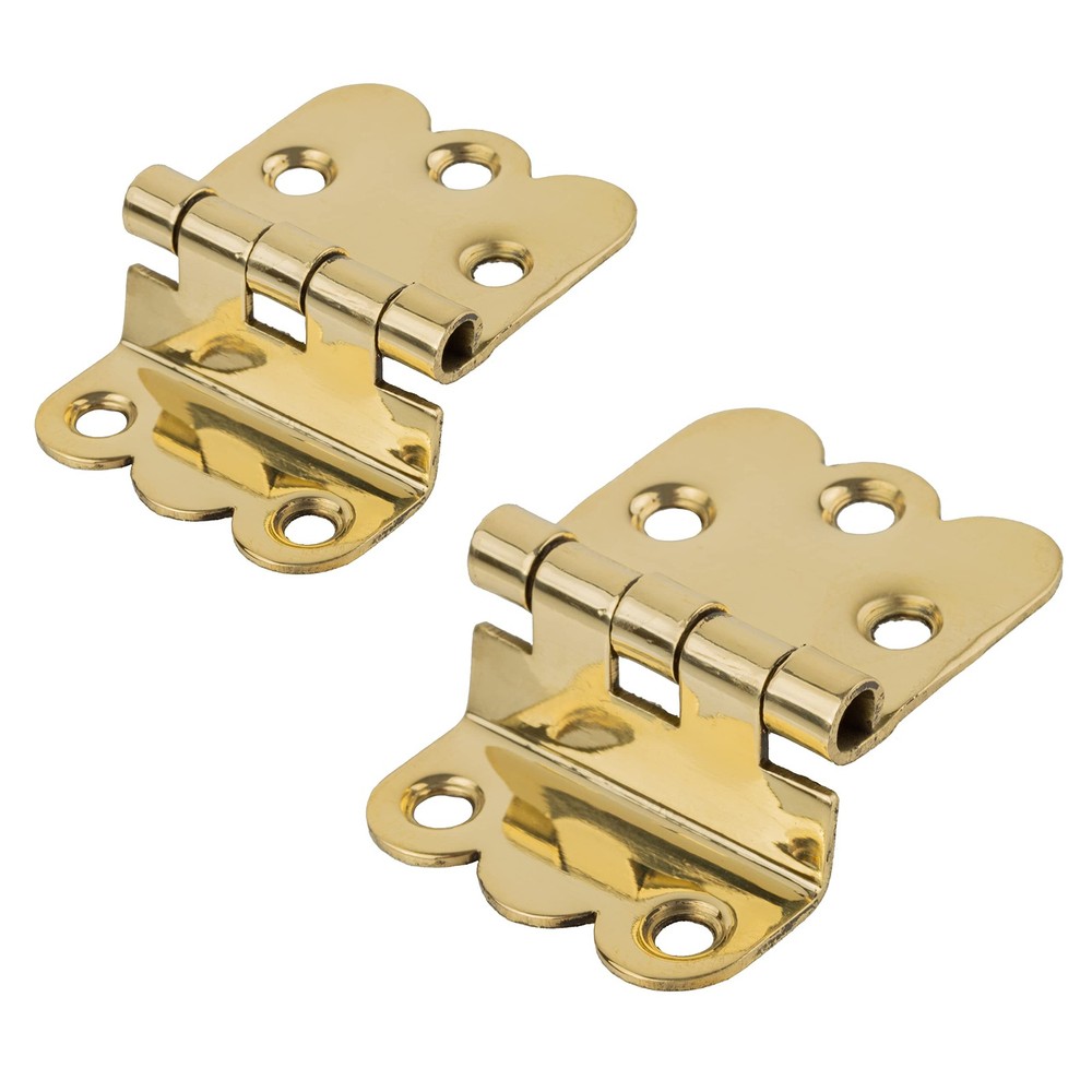 Solid Brass Napanee Offset Cabinet Hinges | Pack of 2 | Hoosier Type Cabinet ...