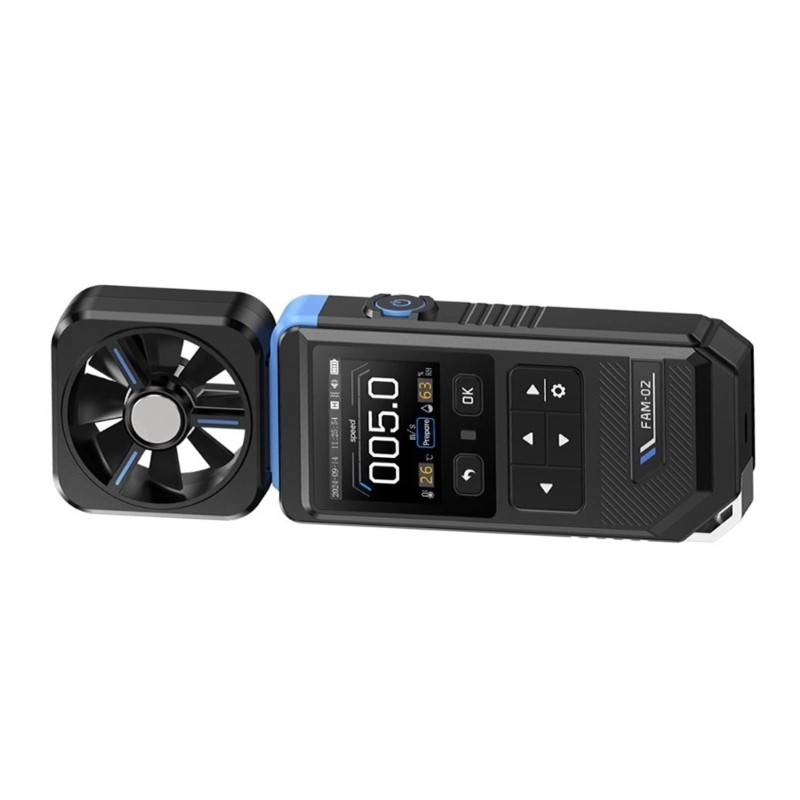 Wind Speed Gauge Meter Measuring Wind Temperature Humidity Anemometer