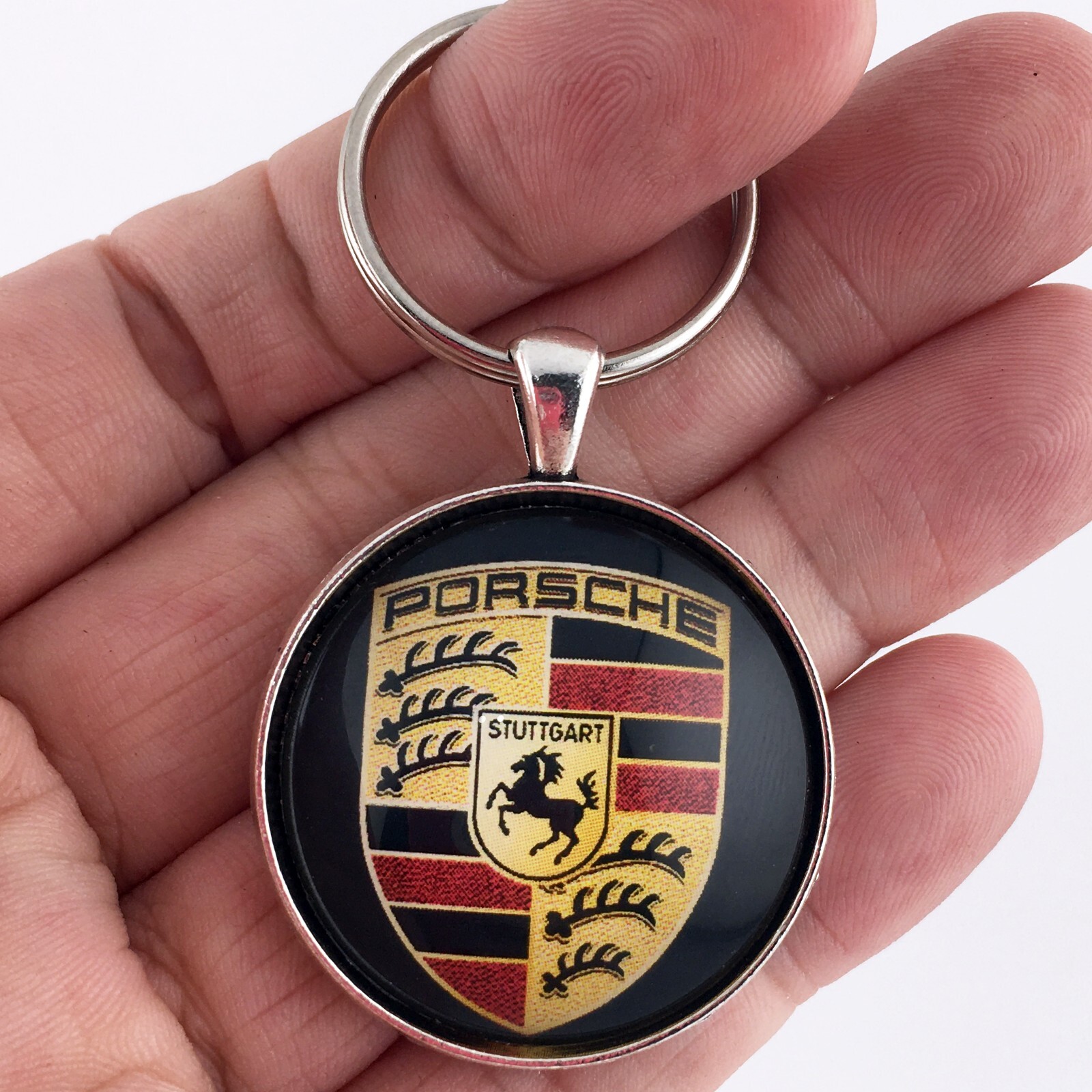 Porsche Steering Wheel Horn Button 911 356 944 964 993 930 928 1.2" Keychain