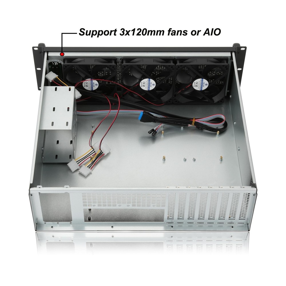 RackChoice 3U rackmount Server Chassis Support Liquid Cooling Compatibility u...