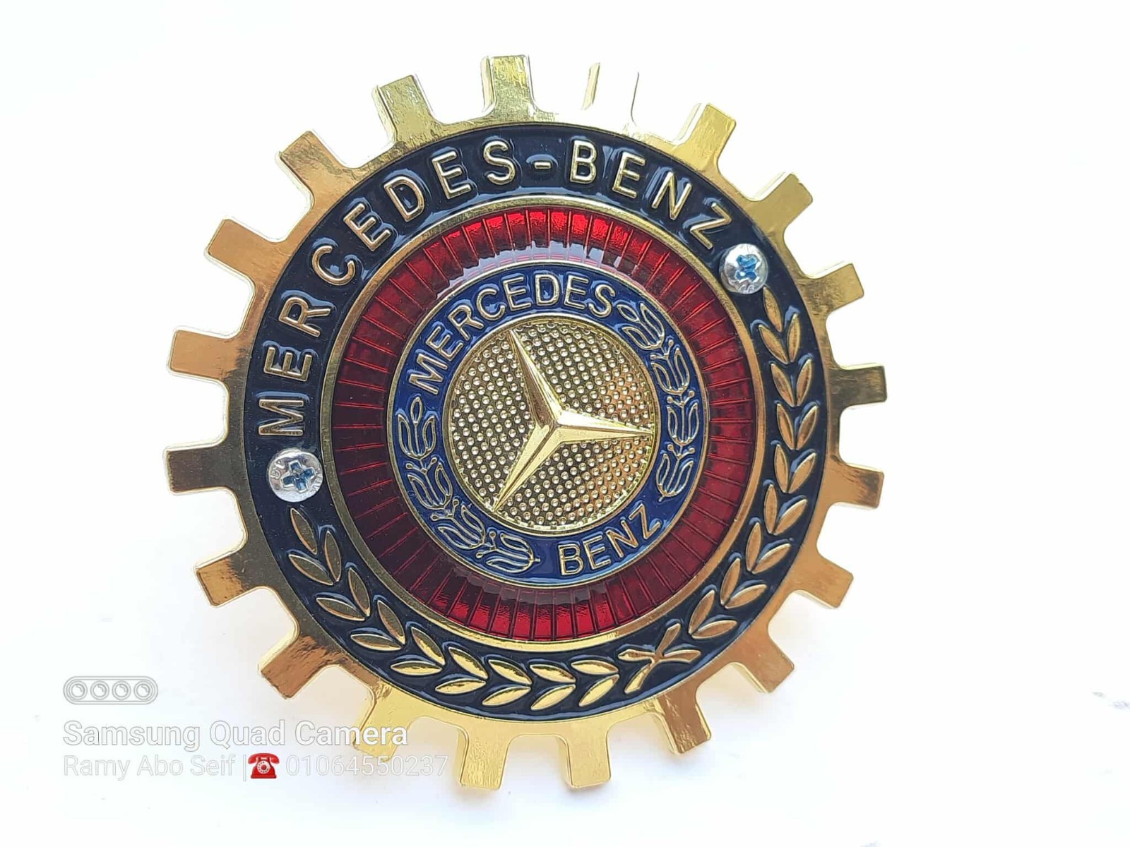 Mercedes-Benz Metal Vintage Badge for the Front Grille.A classic &unique piece