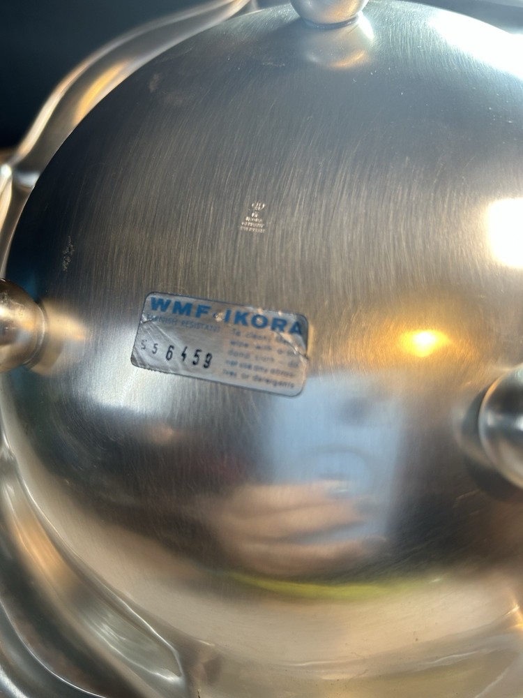 Vtg 70's WMF IKORA Flower Shaped Silver Plated Footed Serving Bowl