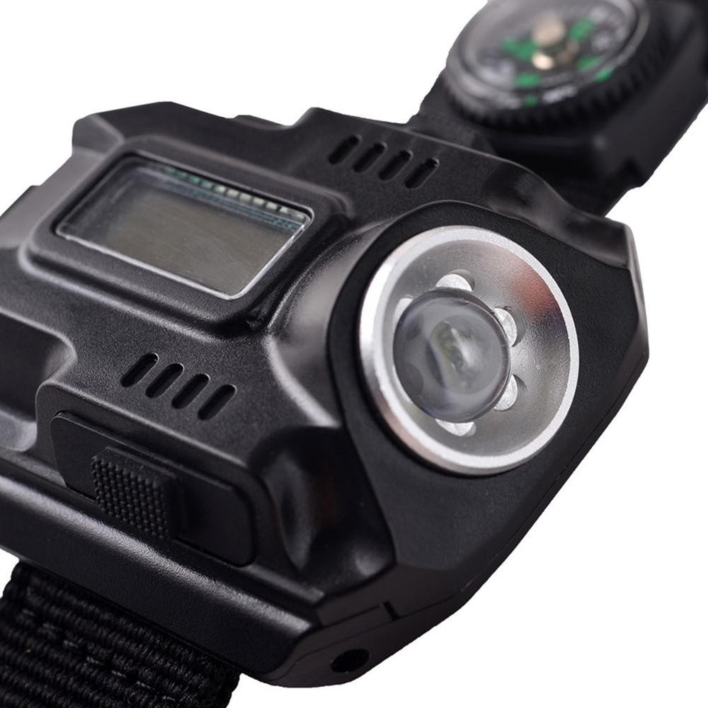 LED Wrist Watch Flashlight Torch Light USB Charging Rechargeable Flashlight C
