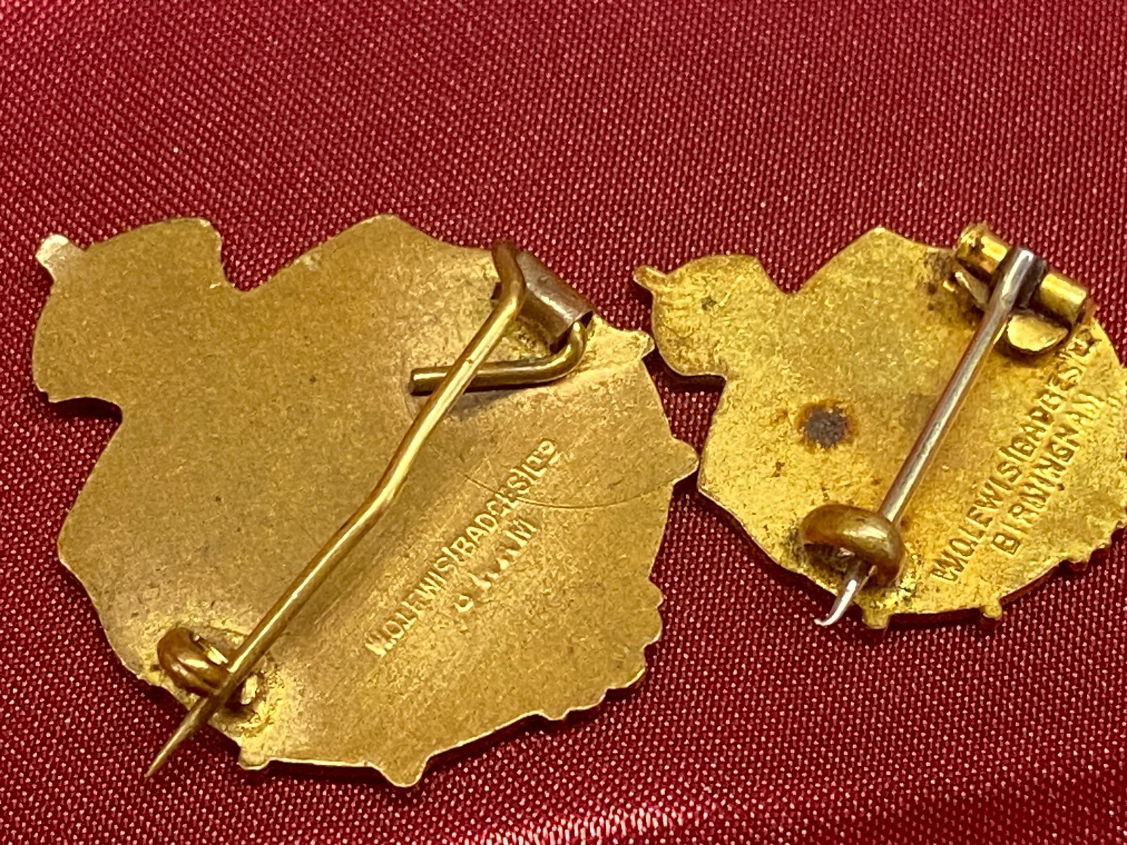 2 x Junior Imperial & Constitutional League "For Empire" Enamel Lapel Badges