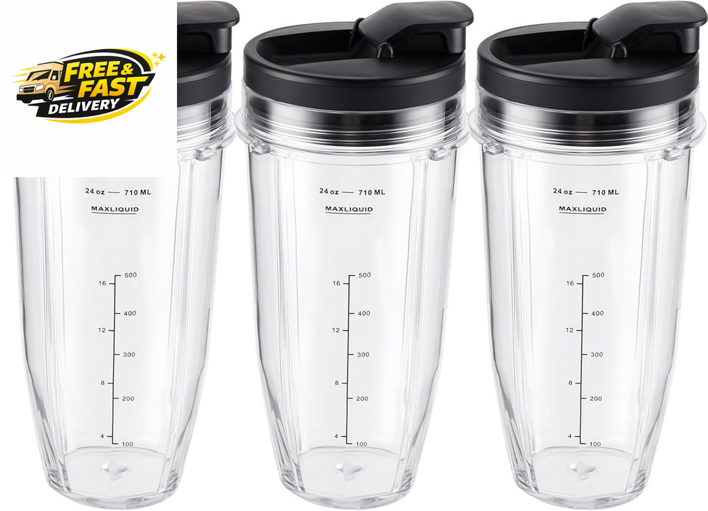 Ninja Blender Cups Replacement 24Oz – Compatible with Ninja BN401
