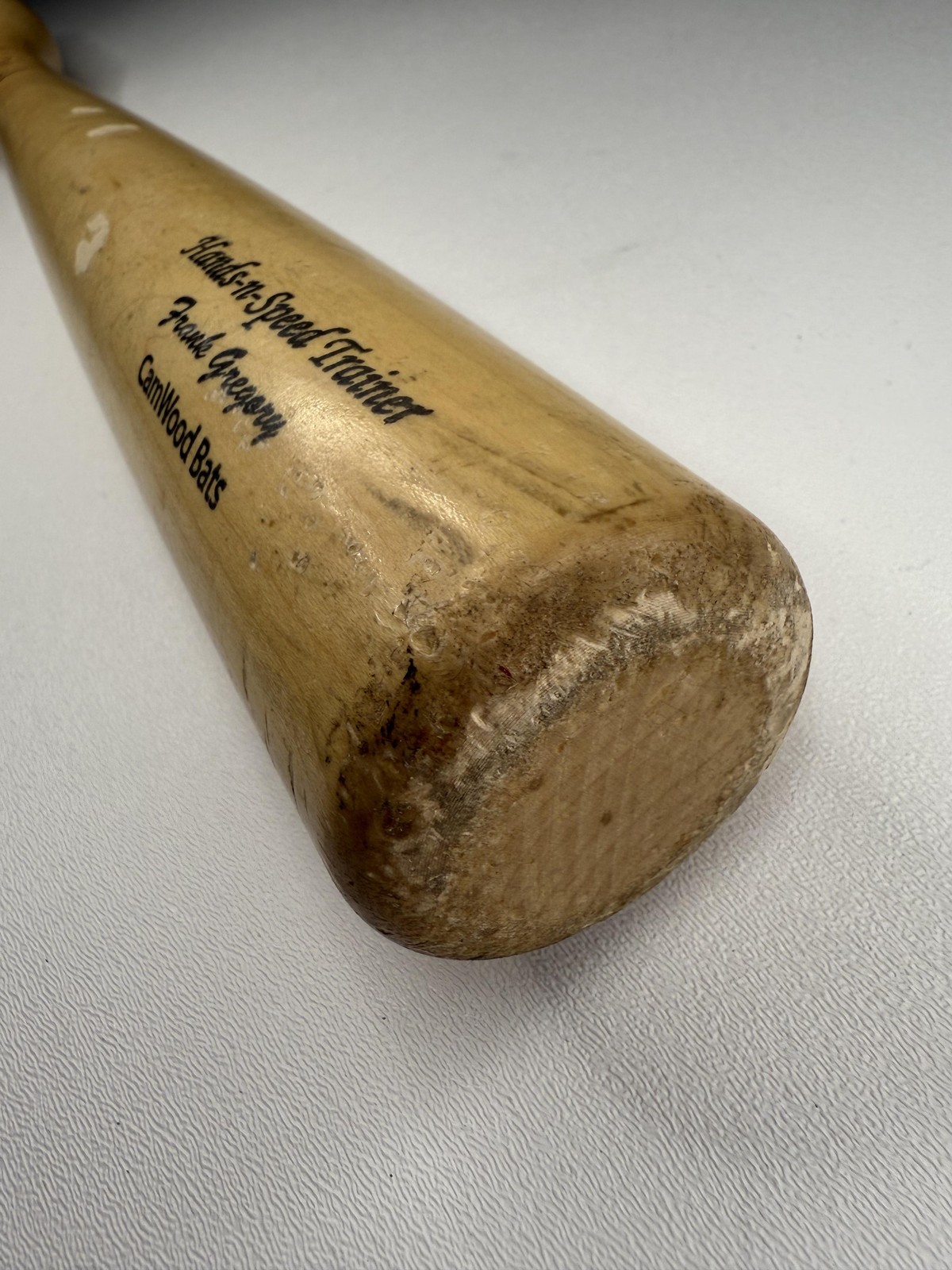 CamWood Hands-n-Speed Trainer Wood Baseball Bat Frank Gregory Lizard Skins Grip