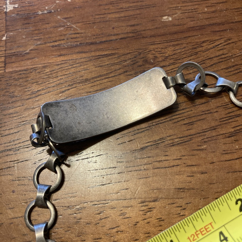 Estate Find US Air Force Bracelet Engraved 1947 Germany Post War Collectible