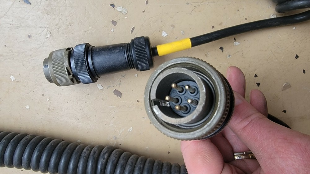 SPECTRA PRECISION TRIMBLE TOPCON LASERPLANE COIL CABLE MACHINE CONTROL - 5 PIN