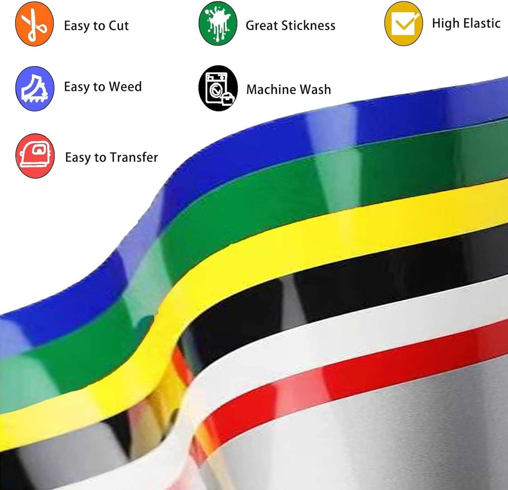 Puff Vinyl Heat Transfer, 3D Transfer Bundle Sheets Assorted