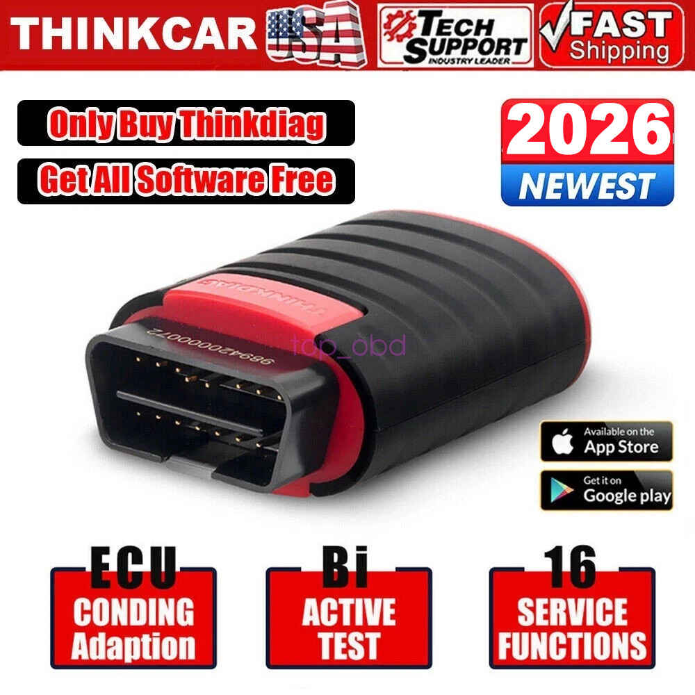 2026 THINKDIAG Bidirectional Car Diagnostic Tool Full Software Free OBD2 Scanner