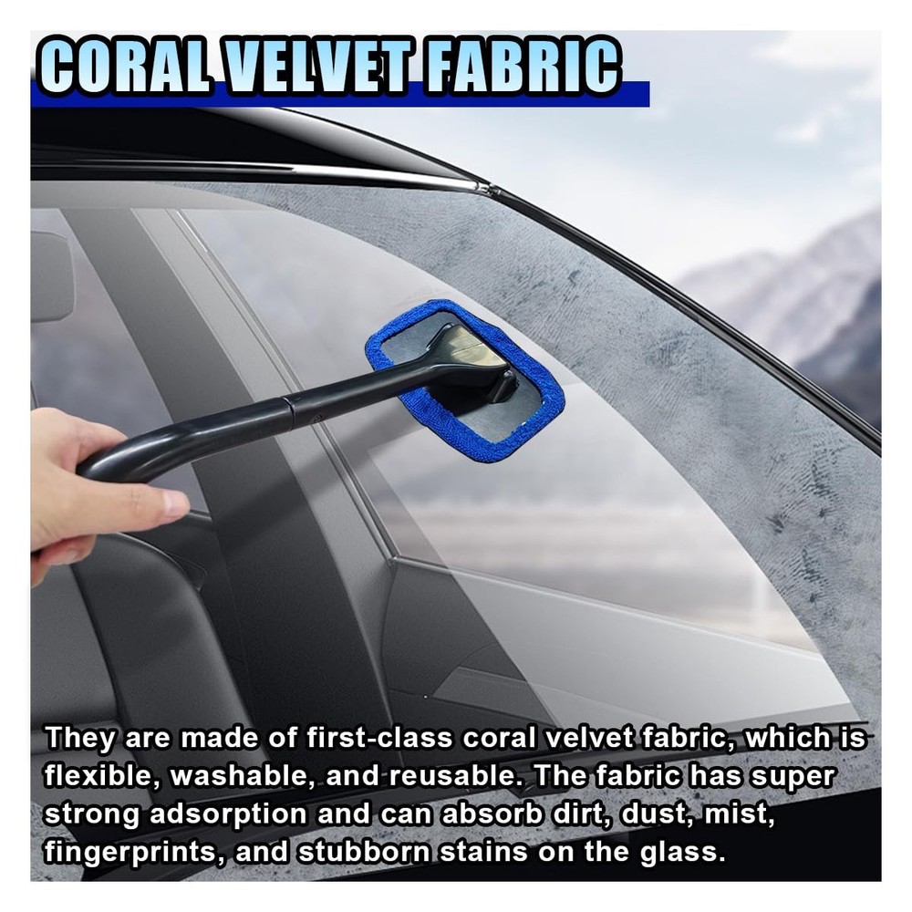 LAINLOY 7 Pack Microfiber Cloths, Replaceable Car Inside 4.21 inch, Blue