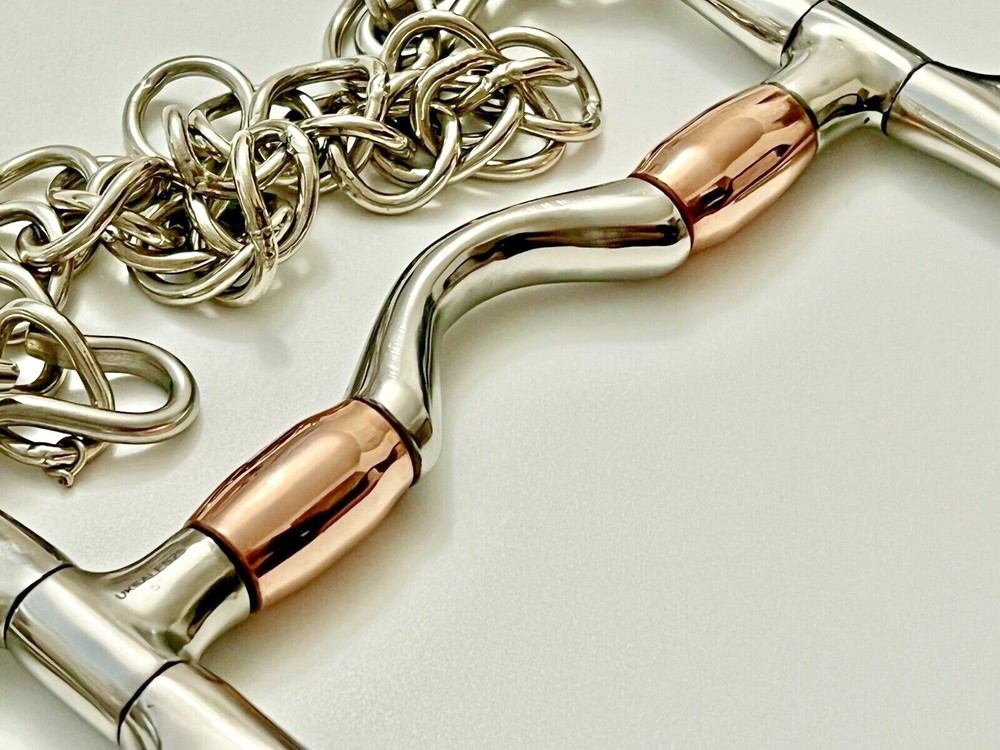 Mouth Pelham Low Ported with Copper Roller & SS (UKSALES25®) *SAME DAY DISPATCH*