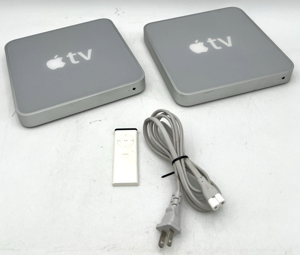 (2) APPLE TV'S MODEL A1218 WITH (1) POWER CORD (1) REMOTE UNTESTED