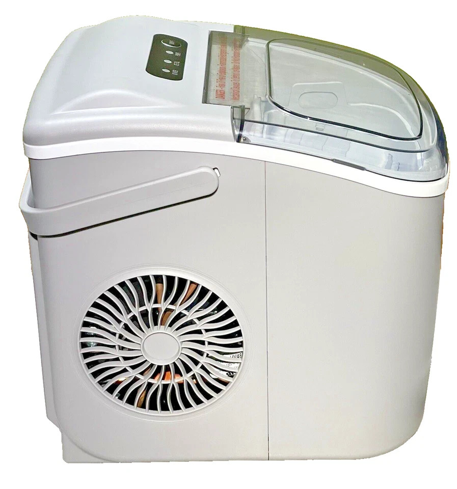 AGLUCKY PORTABLE ICE MAKER MACHINE COUNTERTOP WITH HANDLE - GRAY