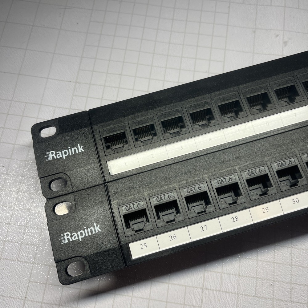 Rapink 48 Port Shielded Coupler Patch Panel