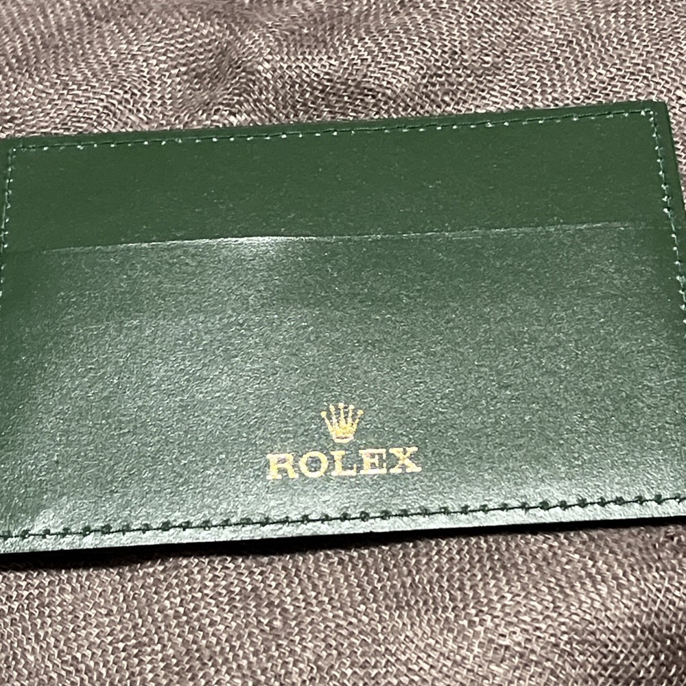 Rolex vintage Green Leather