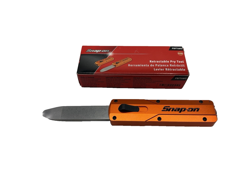 Snap on Tools Orange Retractable Pry Bar Tool PBFT60O New