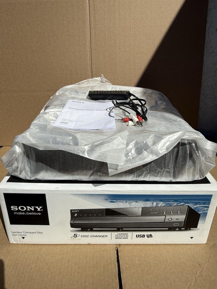 Sony CDP-CE500 5-Disc CD Changer Player USB Open Box