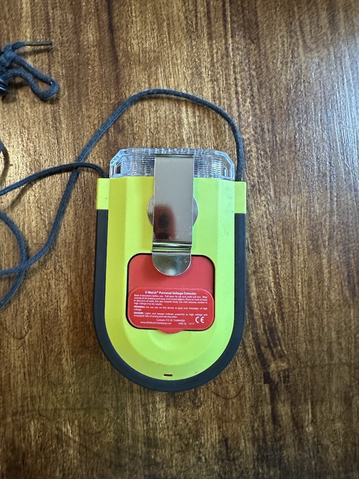 HD ELECTRIC VWS-20 12/17 V-WATCH Personal Voltage Detector 2.4K V Minimum