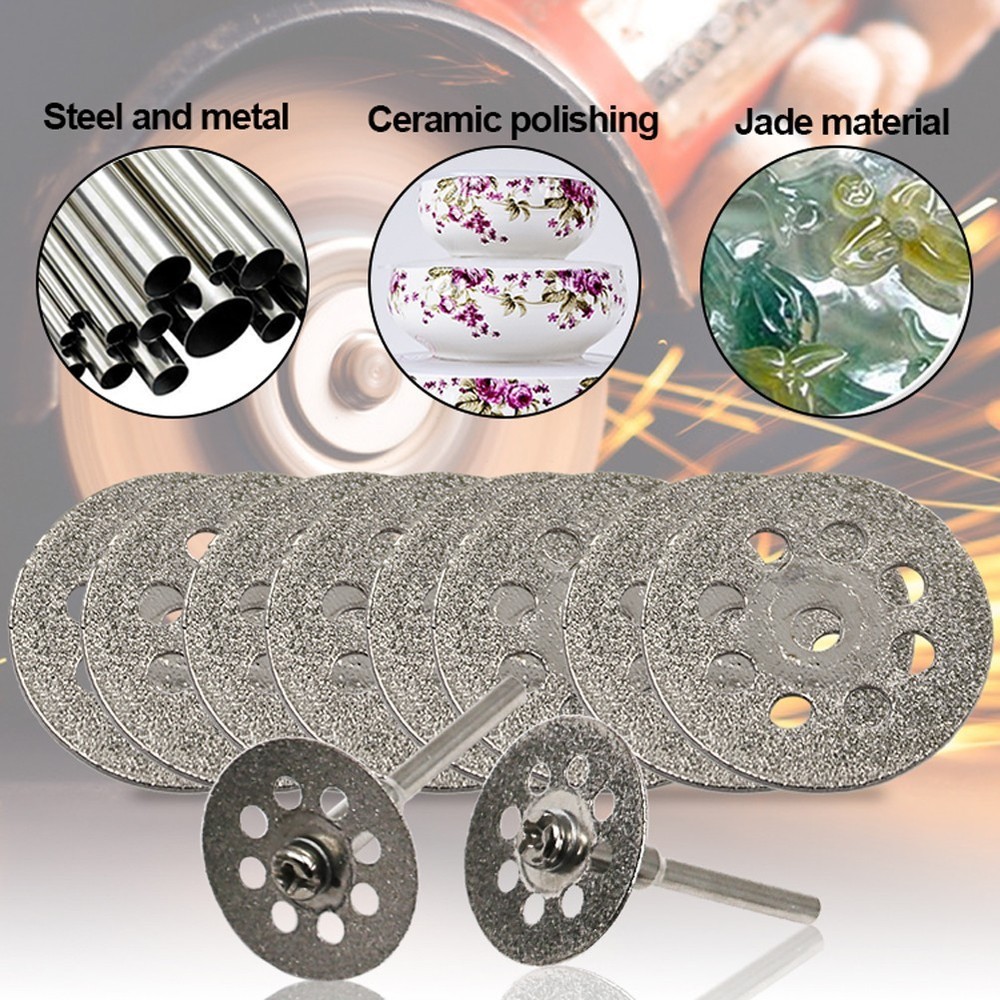 For Cutting Ceramics Tiles Cutting Off Disc Diamond 12Pc 25mm Diameter