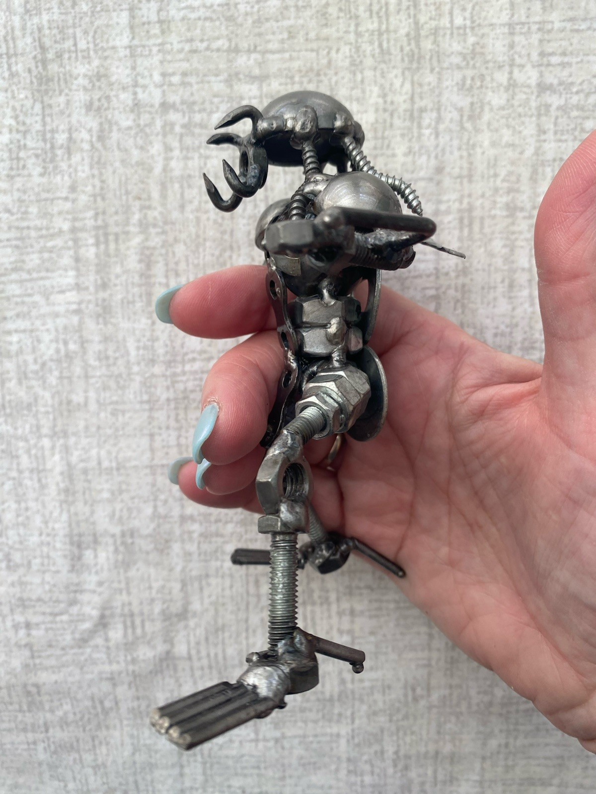 Alien Statue Metal Sculpture