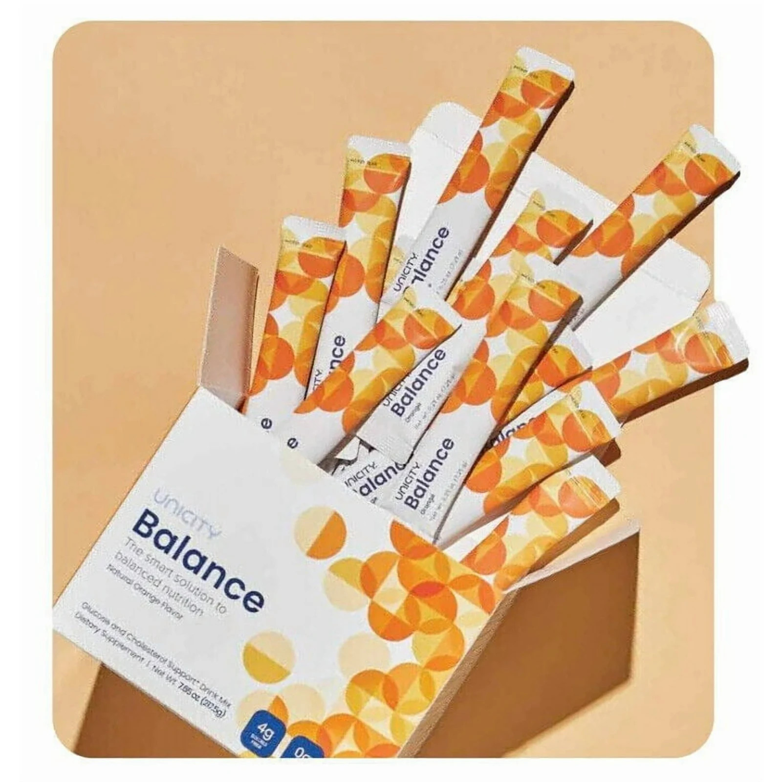 UNICITY Balance Cholesterol Support Drink Mix 30 Stick Pack (ORANGE) Fast ship