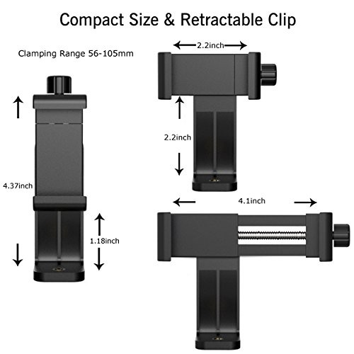 Phone Holder/Vertical and Horizontal Tripod Mount Adapter Rotatable Bracket