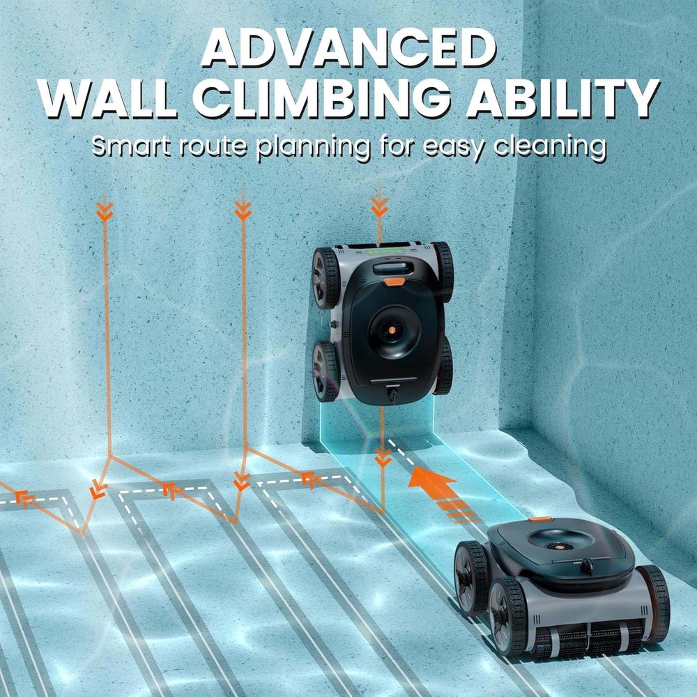 AMUBOAT Espier Robotic Pool Cleaner,Cordless Automatic Pool Vacuum