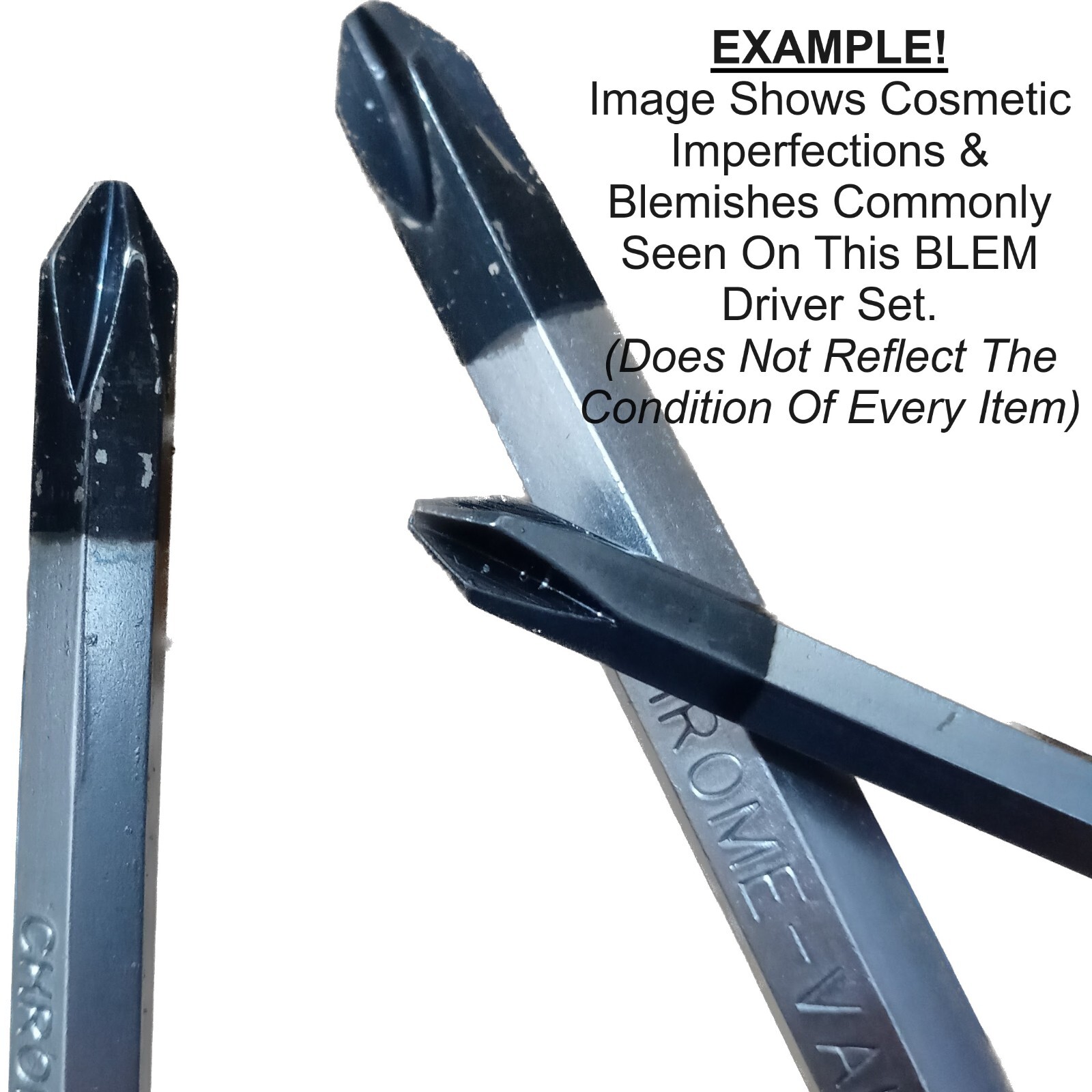 True JIS Metric Screwdriver Set Solid Tang Screw Driver Drivers #1 2 3 BLEM-006