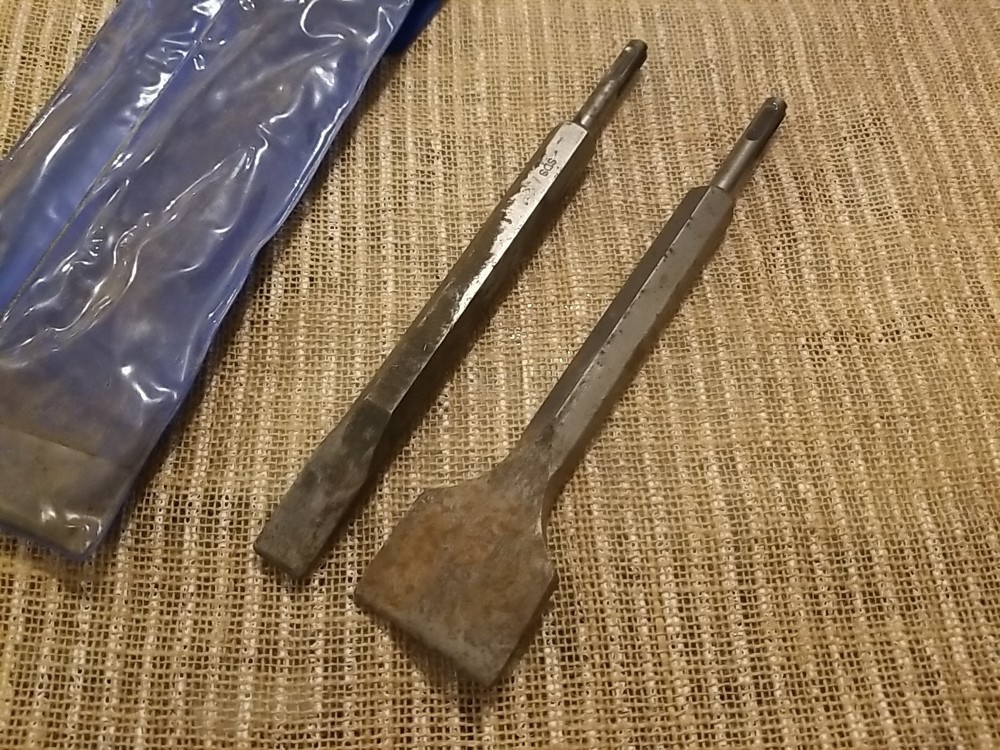chisel set Heavy Duty Work!! Older Used Tools Great For Masonry Work