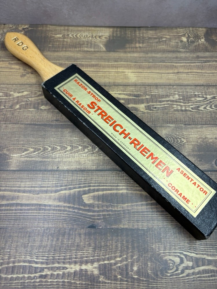Herold Solingen Germany Leather Adjustable Straight Razor Strop