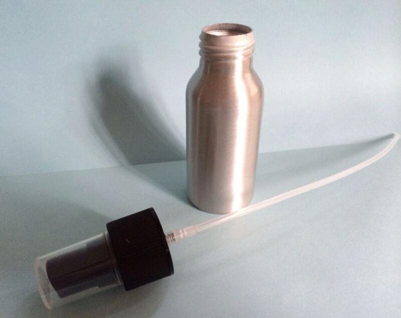 5pcs 50ml Empty Sample Vials Anodized Aluminum Spray Bottle
