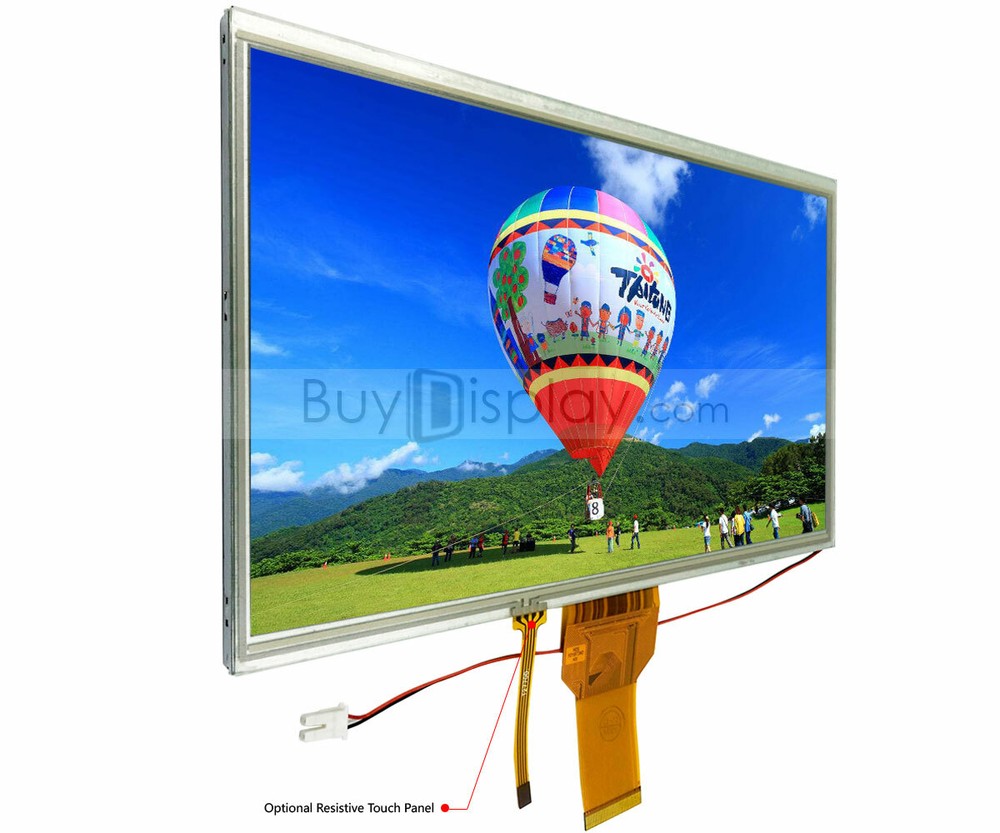 10.1"inch 1024x600 50 Pins TFT LCD Display Module w/Optional Touch Panel