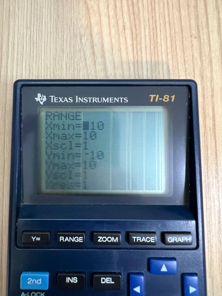 Texas Instruments TI-81 Graphing Calculator Cover Display Issue Read