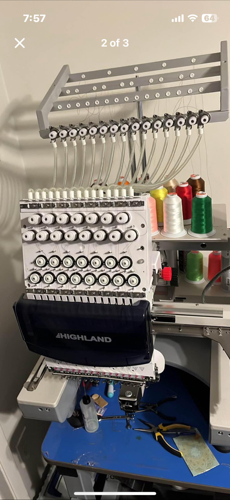 Highland 15 needle embroidery machine