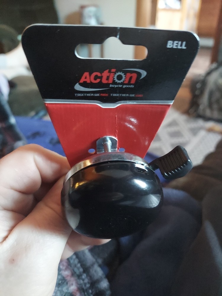 Action Bicycle Bell All Metal Black/Silver