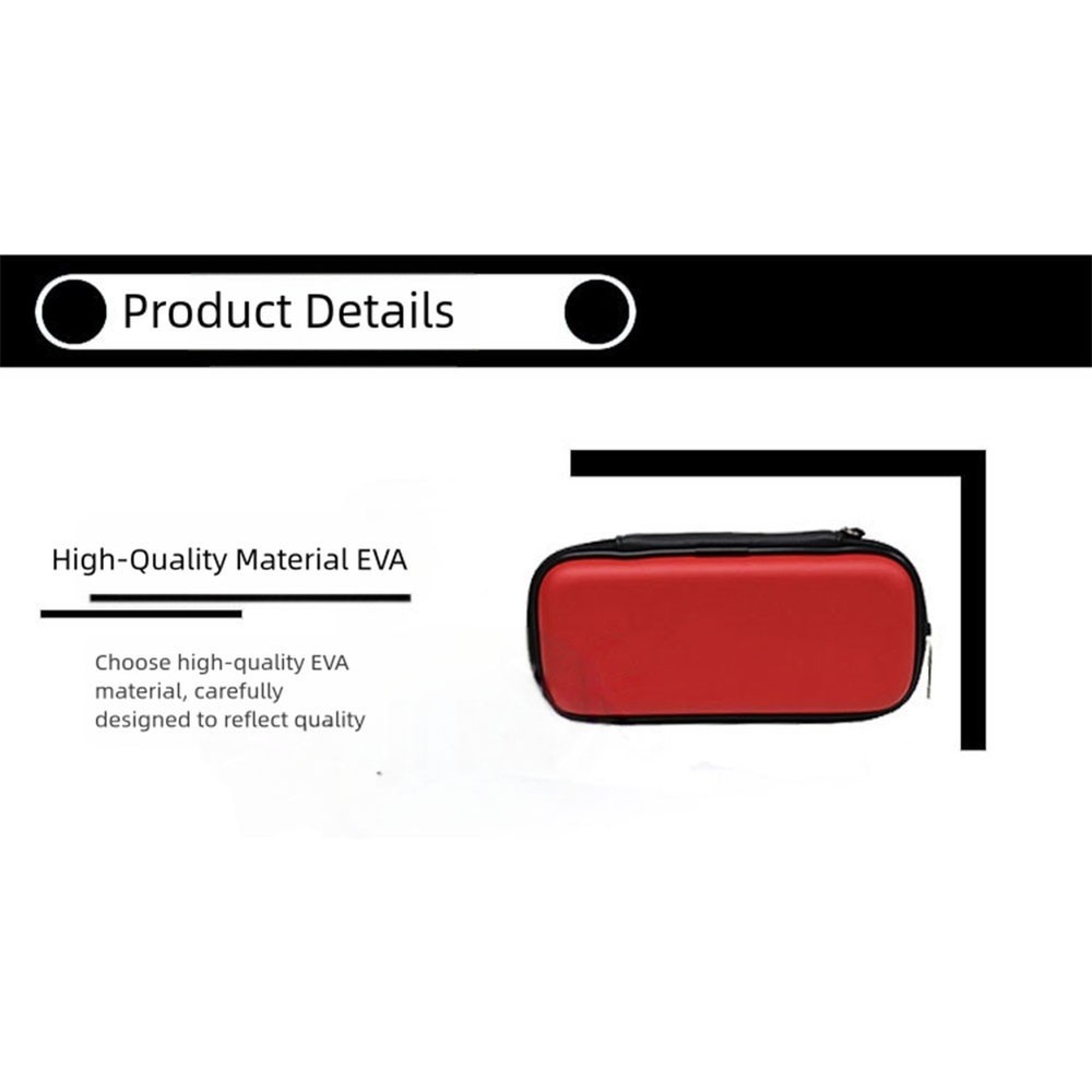 EVA Storage Case Portable Hardshell Case Elastic Straps For Accessories
