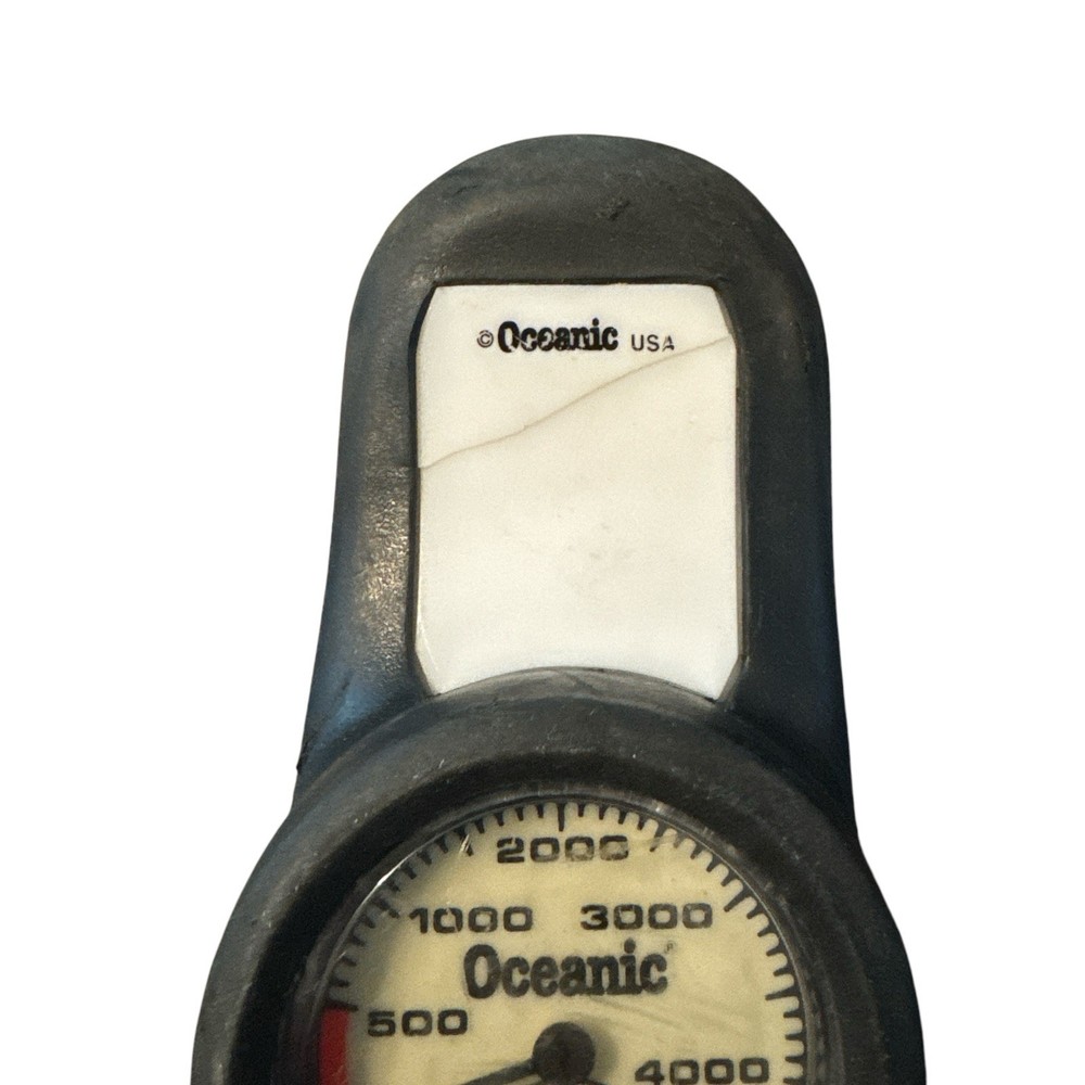 Oceanic Scuba Dive Regulator Data Max 2 PSIG 4,000 Gauges & Compass Untested