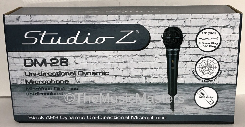 DJ Karaoke PA Computer Podcast Mic MICROPHONE w/ Extra Plug Adapter Table Stand
