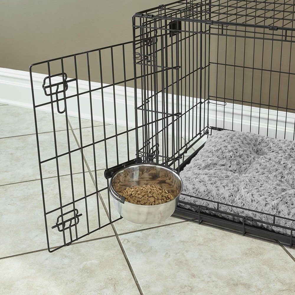 Small No-Tip Pet Bowl for Crate