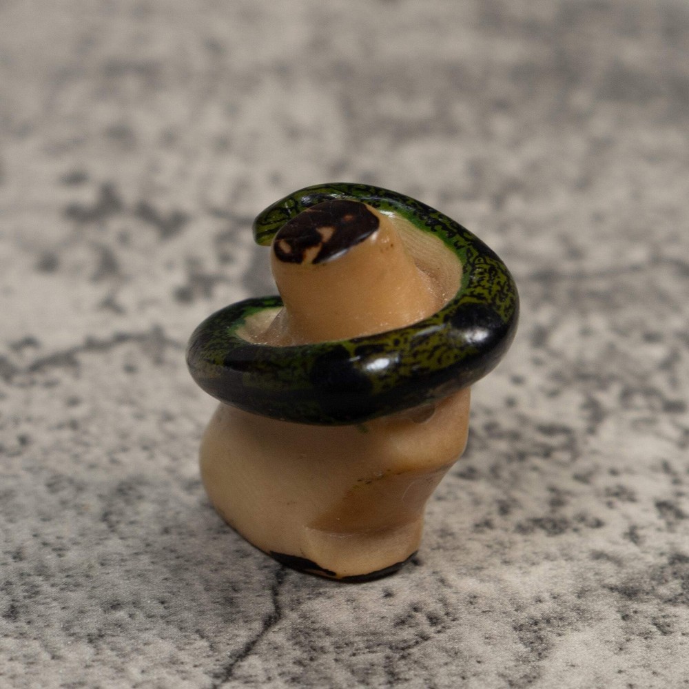Black Snake Reptile Tagua Carving