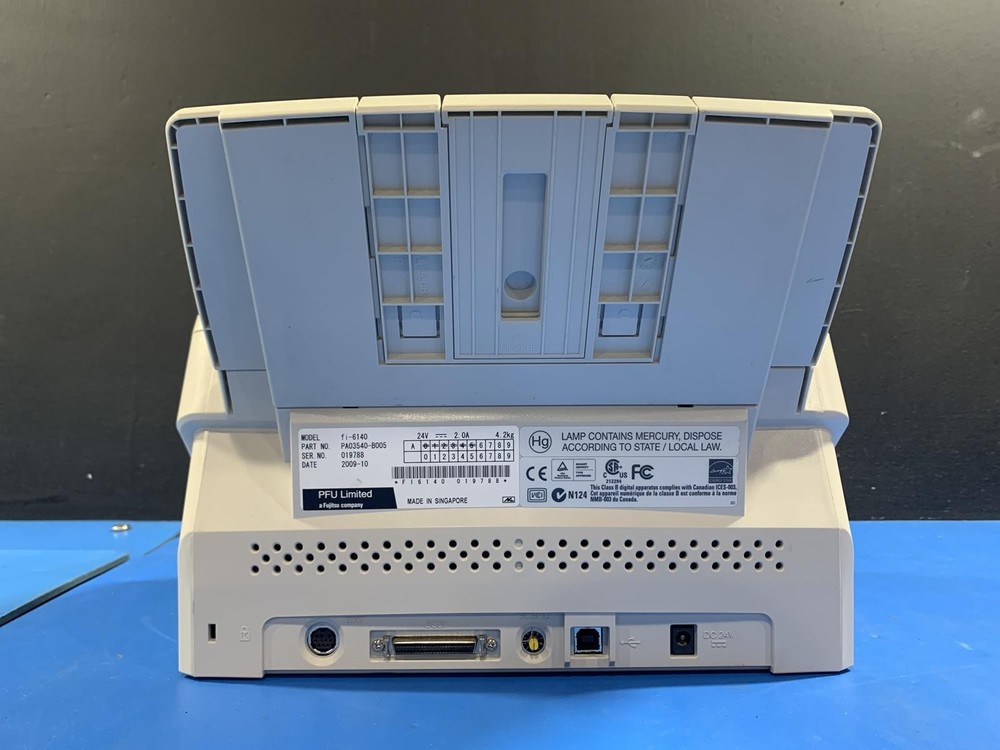 Fujitsu FI-6140 Color Duplex Document Scanner No Power Cable